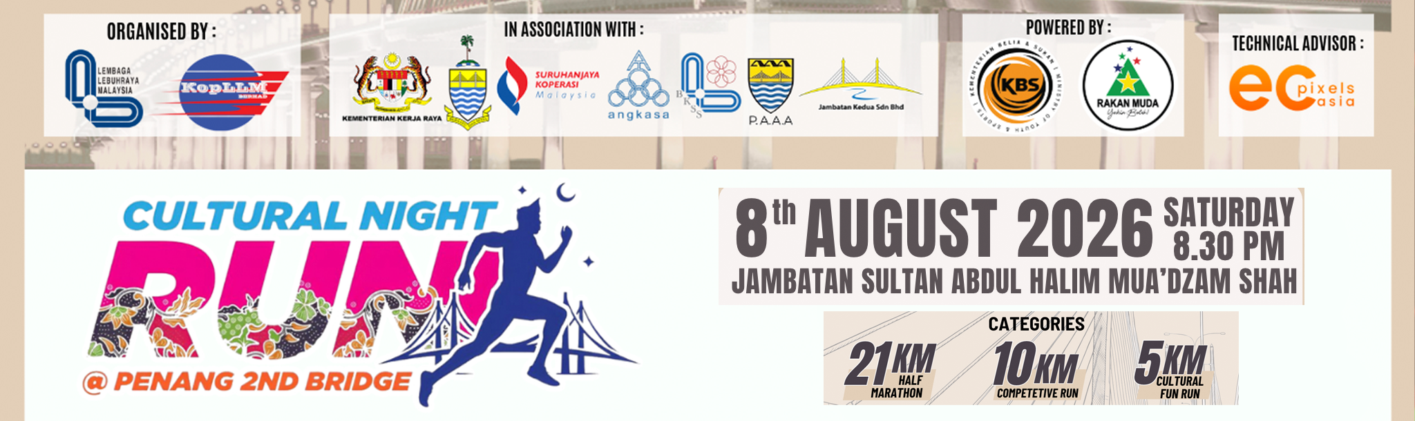 Cultural Night Run @ Penang 2nd Bridge